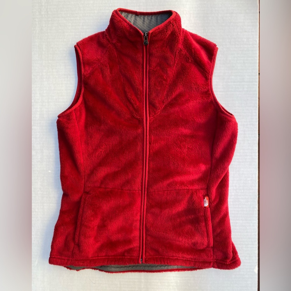 THE NORTH FACE VEST 100% Polyester Fuzzy Furry Fleece Size M